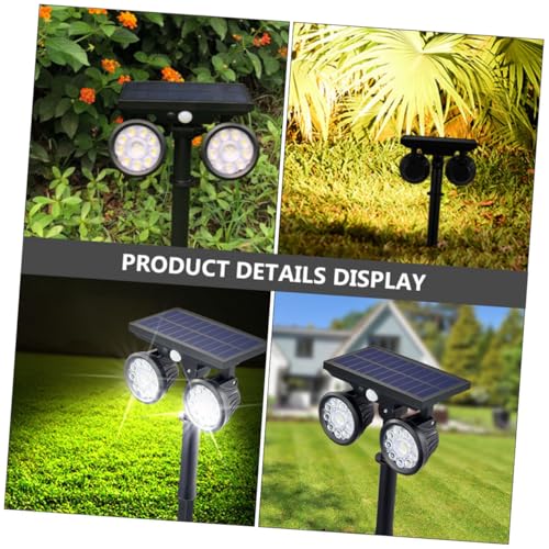 Lampe solaire extérieure LED double tête : la solution anti-obscurité étanche IP65