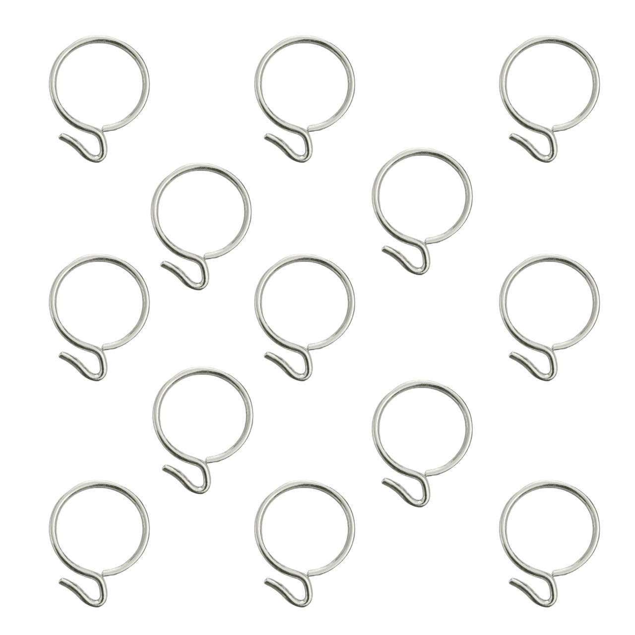 MEI Mild Steel Curtain Ring with Hooks, Multipurpose Curtain Hooks I Durable and Rustproof Curtain Hooks for Drapes, Curtain, Bath Curtain (Pack of 12 Pieces) (B0CF5PHGB9) Amazon Price History, Amazon Price Tracker