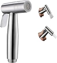 Douchette WC - double fonction Douchette Toilette WC en Acier Inoxydable,Interface G1/2 Standard,Économies d'eau Pulvérisateur de Bidet pour le Nettoyage des Toilettes et le Bain des Animaux Domestiqu