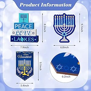 Jetec3pieceshappyhanukkahdoorsigndecorationsforhomewoodenbluechanukkahhangingrusticmenorahwalldecorindooroutdoorjewishhanukkahpartydecoration Urban Country Home Decor Jetec 3 pieces happy hanukkah door sign decorations for home wooden blue chanukkah hanging rustic menorah wall decor indoor outdoor jewish hanukkah party decoration urban country home decor