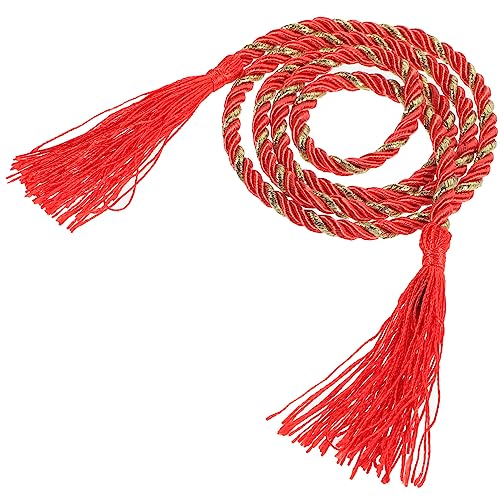 VOSAREA Vintage Japanese Yukata Tassel Waistband Belt Embroidered Kimono Waist Decoration for Women Classic Chic Style Durable and Decorative Accessory for Japanese Kimono and Skirts