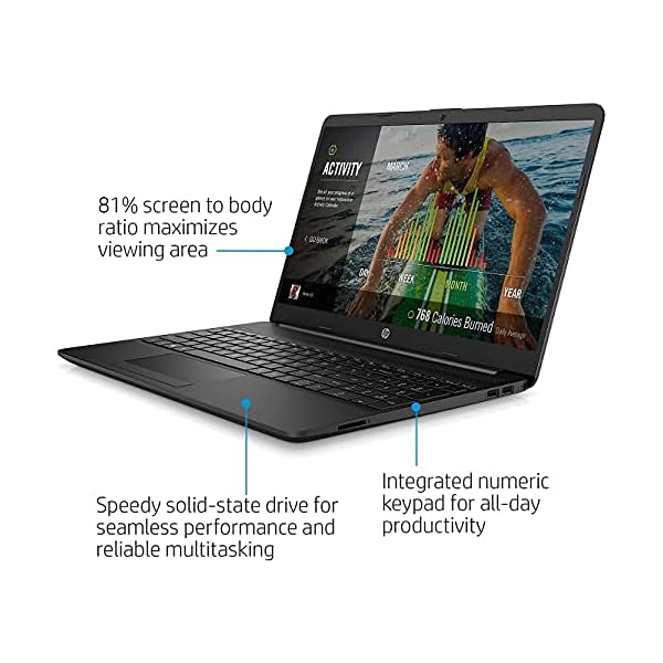 HP Newest 15.6'' FHD Micro-Edge Business Laptop, Intel Celeron N4020, 8GB RAM, 128GB SSD, Wi-Fi, Webcam, HDMI, Fast Charge, SD Reader, Microsoft Office 365, Windows 10 Home | 32GB Tela USB Card