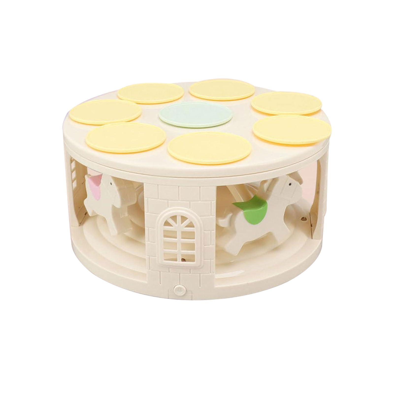 Kalttoy Rotary Sushi Machine Automatic Rotating Table Display Stand Swing Tray Turntable Double Layer Revolving Dessert Machine Carousels Revolving Dessert