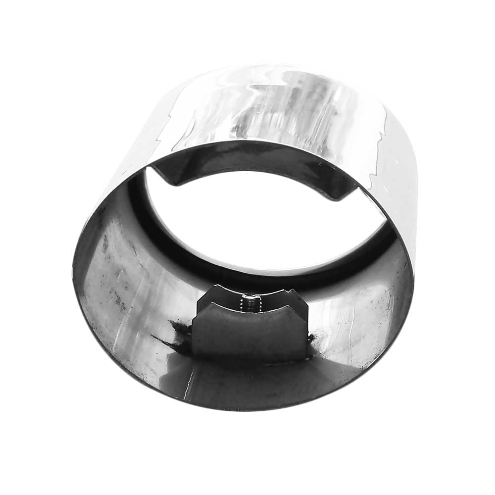 AutoHobby - Terminale di scarico, universale, per sport, tuning, in acciaio inox, rotondo, fino a 65 mm, cromato