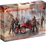 Marque : ICM Maquette Voiture Maquette Camion Model T 1914 Fire Truck with Crew