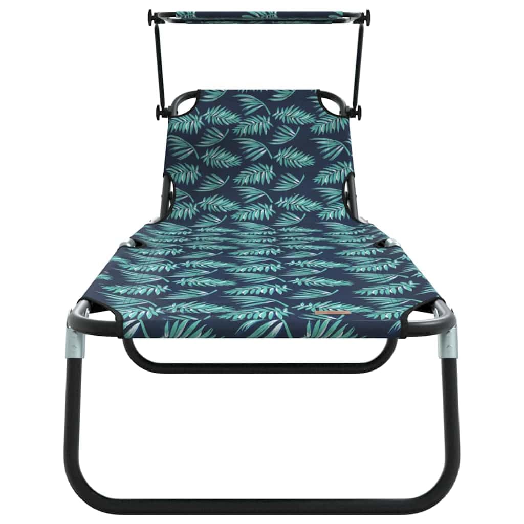 Klappbare Gartenliege Mehrfarbig 190 x 57 x 81 cm Oxford Material Verstellbare Rückenlehne für Relaxen im Garten Terrasse Balkon Strand Camping Outdoor Nutzung