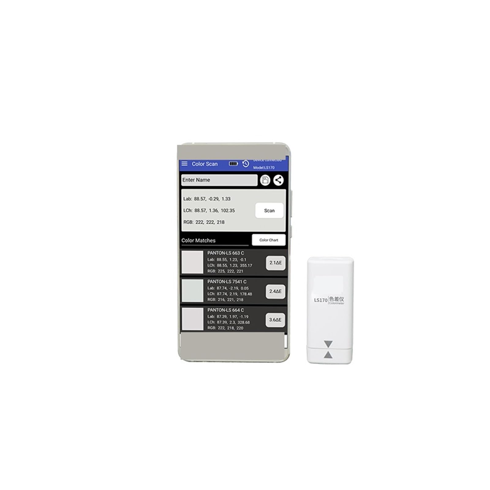 Merhovo One Color Colorimeters, Ls170 45/0 Handheld Portable Colorimeter For Ordinary Printing Surface Coating Film