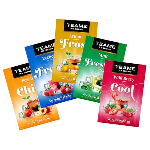 Image of TE-A-ME Assorted Iced Tea Bags, 15 Pyramid Sachets | Sugar-Free Cold Brew Collection