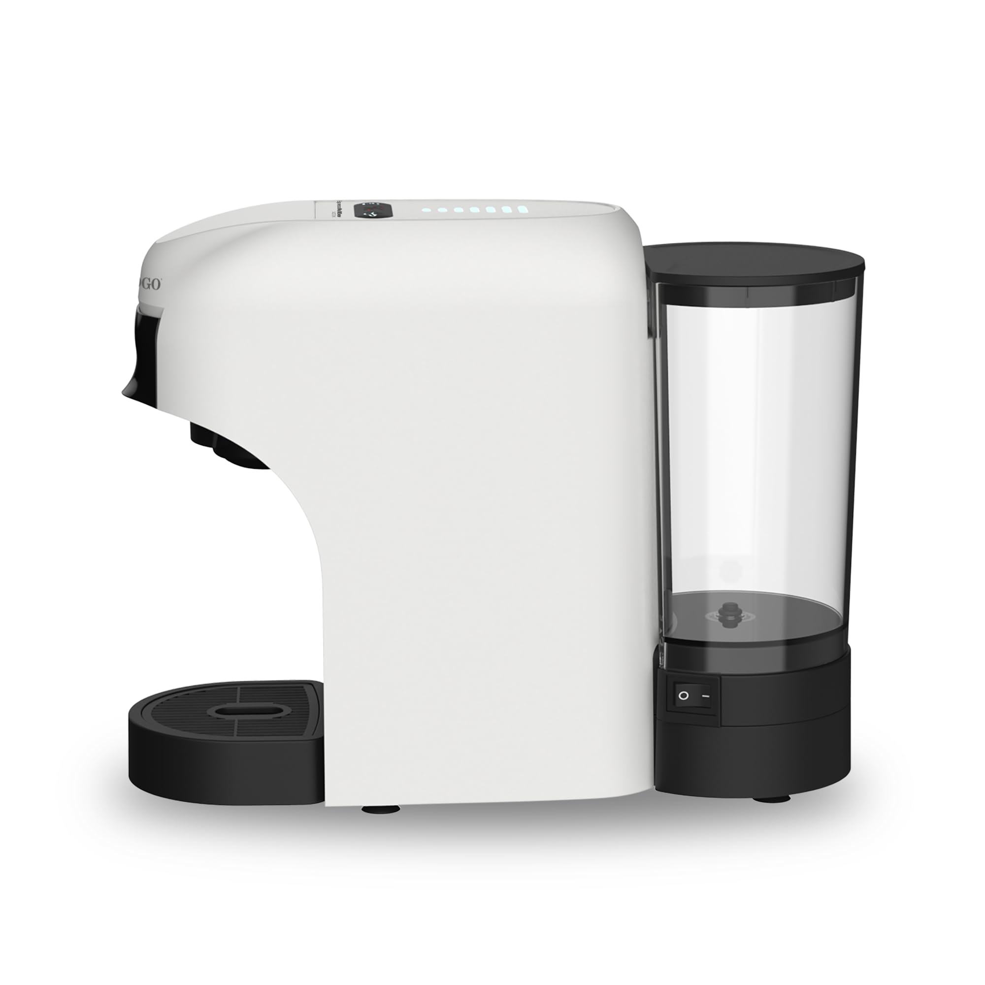SOGO Cafetera Multi Cápsula 4 en 1 – Cafetera Espresso 1450 W, Compatible con Cápsulas y Café Molido, Presión 19 Bar, Depósito 0,6 L, Diseño Compacto con Indicadores LED