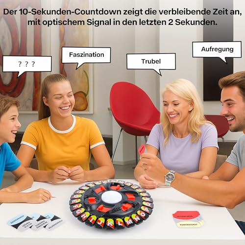 Wörter Sturm Brettspiel – Gesellschaftsspiel für 2-8 Spieler ab 14 Jahren, Partyspiel & Familienspiel (Schwarz) – Bild 8