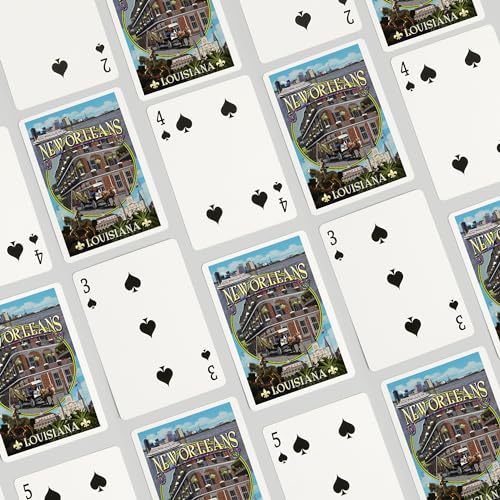 Mazo de cartas Poker New Orleans Louisiana 52 piezas miniatura 4