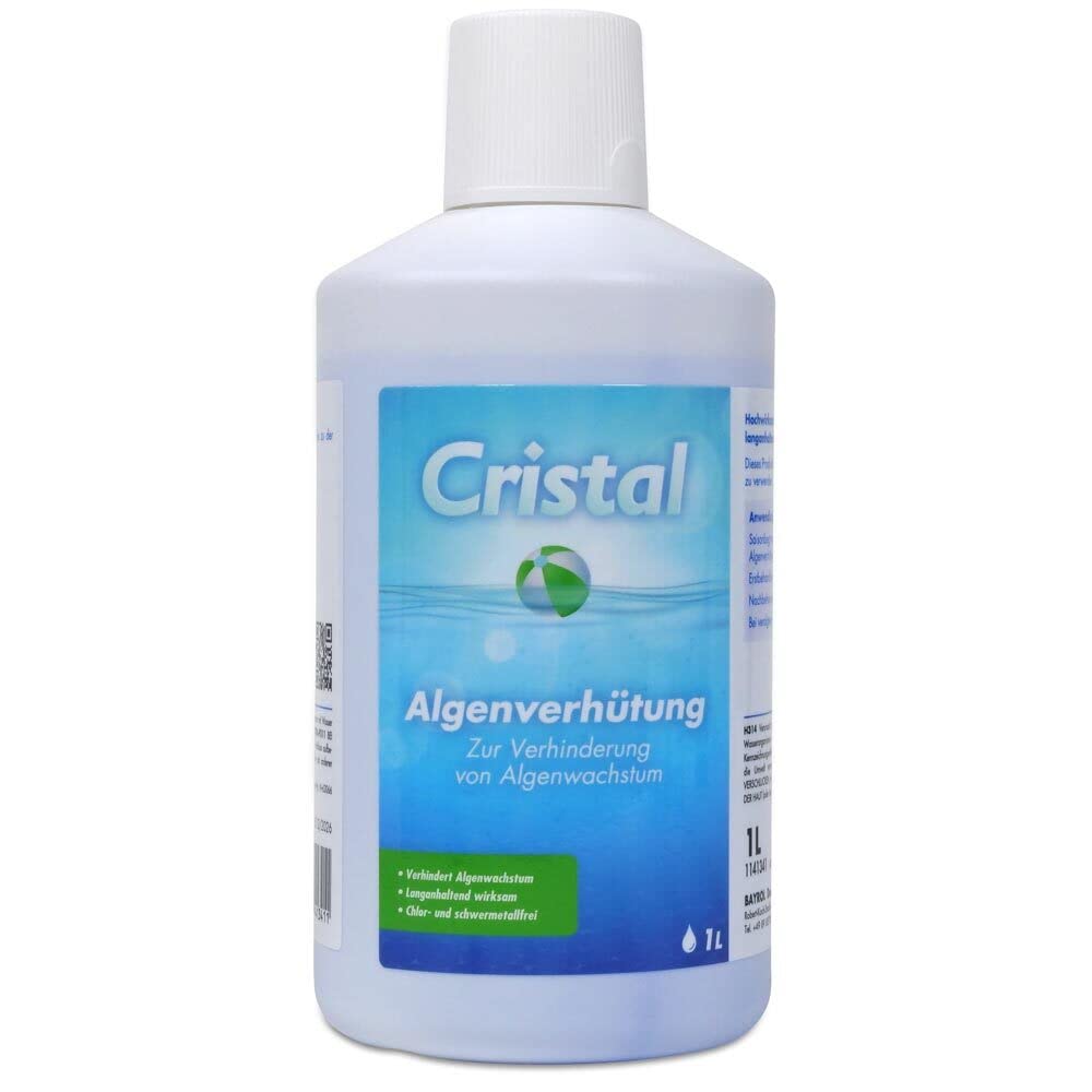 Cristal Wasserpflege Set 5 kg - Chlorgranulat schnell löslich - pH-Senker - pH-Heber - Algenverhütung - Klareffekt - Pflegebroschüre - Pool Whirlpool