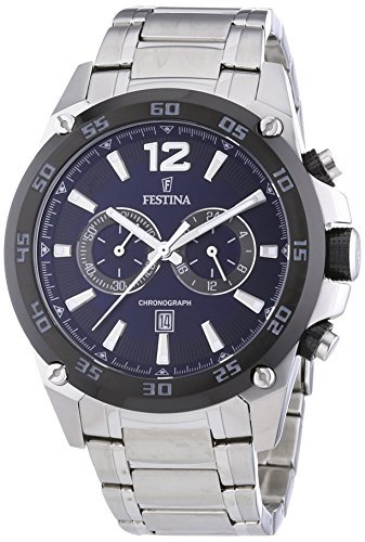 Preisvergleich Produktbild Festina Herren Chronograph Quarz Uhr mit Edelstahl Armband F16680 / 2