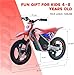 OLALA 36V Electric Dirt Bike for Kids 4-8, 350W Brushless Motor with 3-Speed Control, 18.6 MPH Max Speed, 14