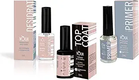 KIT TOP COAT DESIDRAT PRIMER PARA UNHA EM GEL MANICURE VÒLIA