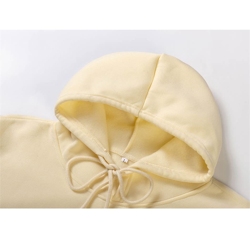 Autunno Casual Felpe con cappuccio Tinta unita Felpe con cappuccio Felpa Top