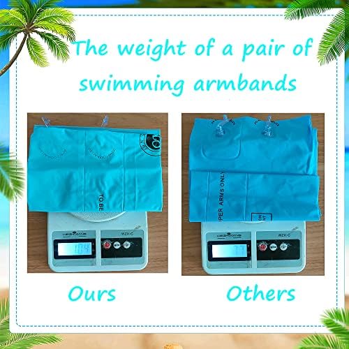 Arm Bands Swimming Floats for Children Water Wings 8PCS Kids Armbands Pool Float Set Includes PVC Inflatable Toddler Arm Floaties Swimming Goggles Swimming Cap Air Pump and Drawstring Backpack