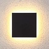 * Logistikzyklus 1-2 Wochen LQ Modern Draussen Wandleuchte Laterne, 10W LED Au?en Wandleuchte IP65 Wasserdicht Wandlampe 3000K LED Wandbeleuchtung Sicherheitslicht Gate-Eingang Terrasse Gartenlampe,15 * 15 * 5cm