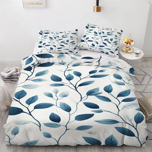 Housse de couette 220x240 avec fermeture éclair parure de lit microfibre douce