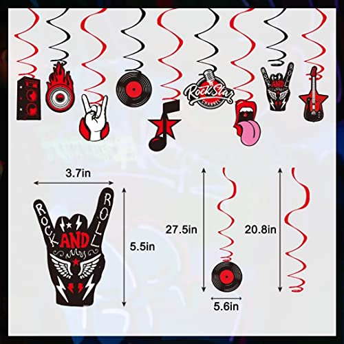 LARRAZABAL Rock and Roll Party Decorations with Born to Rock Glitter Banner by LARRAZABAL - Used condition - Image 7