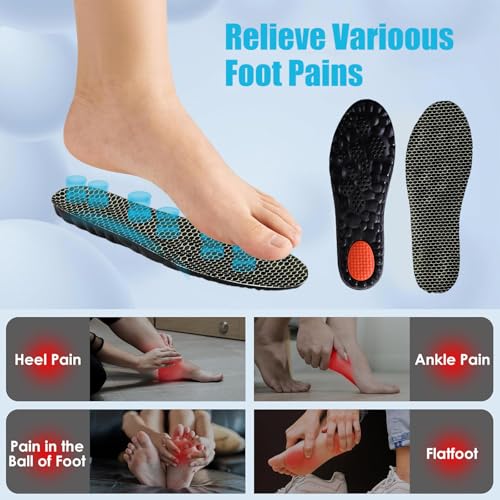 Image of 4D Cloud Steppers Insoles for Men and Women, Work Boot Cushioning Inserts