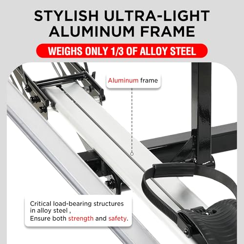 Image of Young Hitch Single 1 Bike Rack with Ramp,100 lbs Capacity E-Bike Carrier Rack for Cars Trucks SUVs Minivans RV, Trailer, Mount Platform Style, Fits Up to 5'' Fat Tire Bicycle for 2 inch Receiver