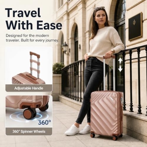 Rosamo 5 Piece Expandable Luggage Set