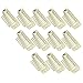 20pcs Clip in Hair Extensions, Jmkcoz Snap-Comb Wig Clips with Rubber for Hair Extension Beige