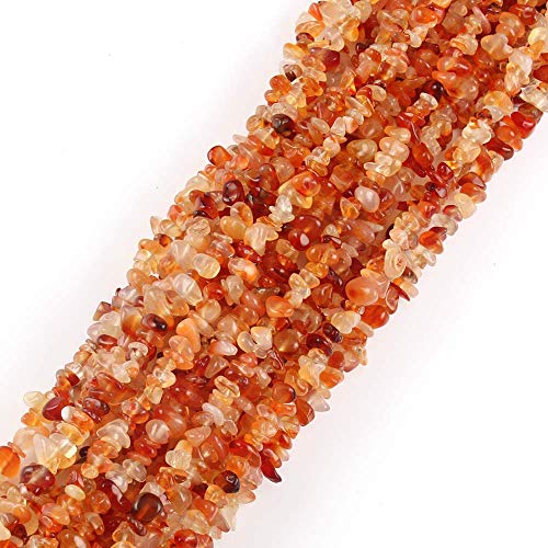 Genuine Carnelian Chips Beads 5-8mm Irregular Shaped Tumbled Chip Stone