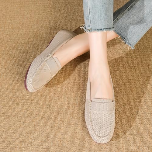 Image of feabtonbd Loafers for Women Comfortable Breathable ShoeCasual Slip On Womens Driving Flats Shoes