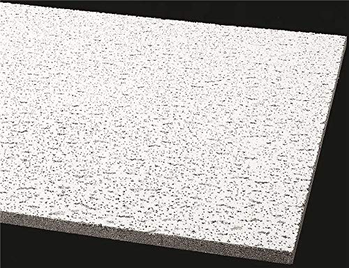 World Industries BPGR755B Armstrong Acoustical Ceiling Panel 755B Fissured Square Lay in, 24X48X5/8 in., 12per Case - 296367