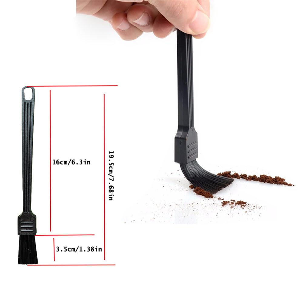 DeaHea 4 Pack Coffee Grinder Brush Espresso Machine Cleaner Tool with Stiff Nylon Bristle Barista Brushes for Dusting Cleaning Coffee Bean Grain Powder Grounds Burr Filter Cup