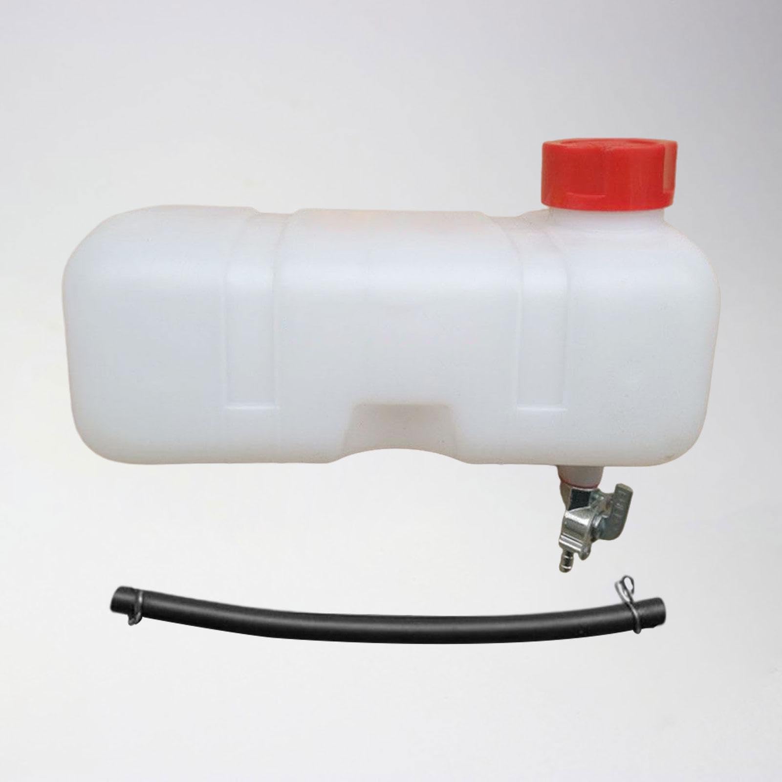 F Fityle Réservoir de Carburant pour Tondeuse, Ensemble de Réservoir de Carburant, Bouteille de Mélange, Pot d'Huile de Moteur à Essence avec Robinet pour 1E40F 1E43F 445F, avec 1 Tuyau d'Huile