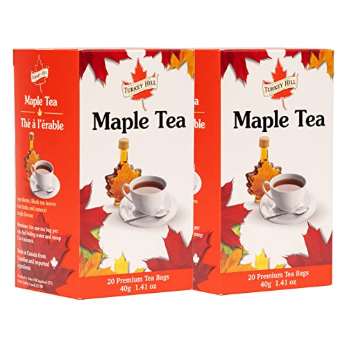 Turkey Hill Sugarbush Premium 100% Pure Canadian Maple Infused Tea (Pack of 2, 20 Count)