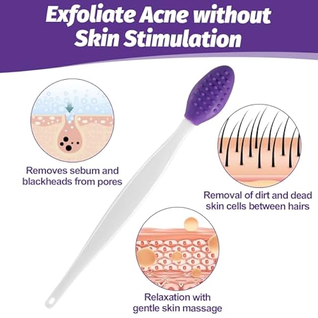 Cat Acne Chin Treatment Brush & Scraper Kit - Double-Sided Silicone Grooming Tool for Blackhead Removal & Cleaning - Cat Grooming Supplies (6PCS)-Vrhsqh5n