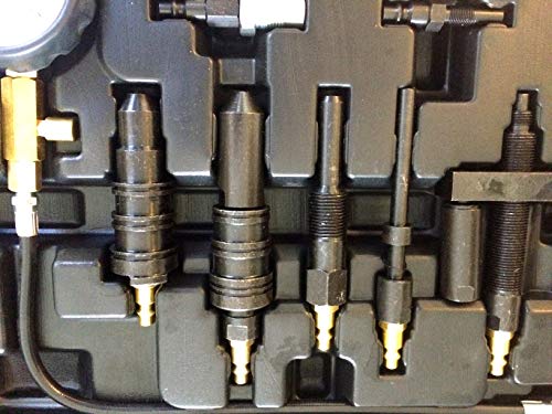 Pmd Products Diesel Engine Compression Pressure Tester Is Compatible With Repair And Replace On Gm Duramax Ford Powerstroke Cummins International Navistar Detroit Cat Perkins Engines 1000Psi #TOP6