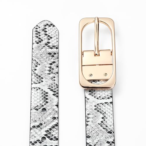 Women's Belt - Thin Gold Buckle Dress Belt for Dresses | Stretchable Waist Belt for Jeans & Skirts4