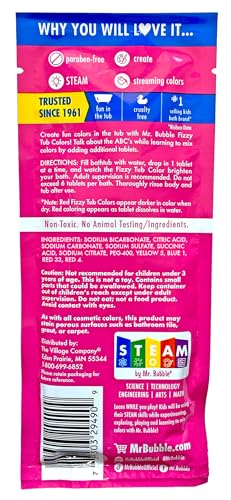 Mr. Bubble Cores de banheira Fizzy (12 pacotes, 9 comprimidos cada)