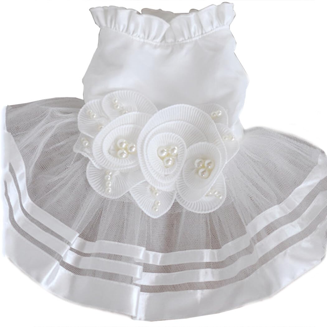 Dress Tutu Canine Couture Pet Bridal Dress Dog Fashion Gown Princess Pooch Attire Puppy Tutu Outfit