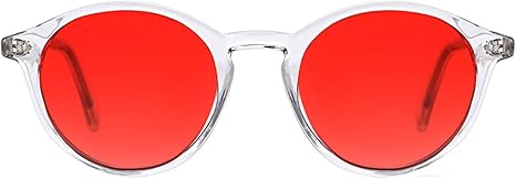 TIJN Blue Light Blocking Glasses Men Women Vintage Thick Round Rim Frame Eyeglasses