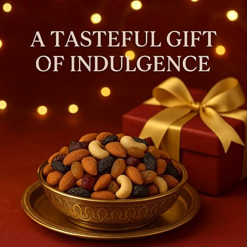 Image of Vbalaa Dry Fruit Mix | Healthy Snack Blend of Almonds, Cashews, Pistachios, Raisins, Black Raisins, Dried Cranberries | 100% Natural & Pure | Rich in Nutrition | Ideal for Snacking & Gifting-250gm