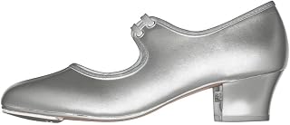 Katz Dancewear Ladies Silver PU Cuban Heel Tap Dance Shoes