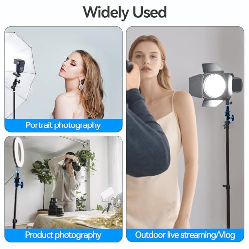 WELLMAKING 2PCS U Shape Tilt Adapter Swivel Mount Umbrella Holder Light Stand with Standard 1/4 to 3/8 inch Metal Male Screw Adapter Spigot Stud for Studio Light Stand, Hotshoe/Coldshoe Adapter by WELLMAKING - Image 7