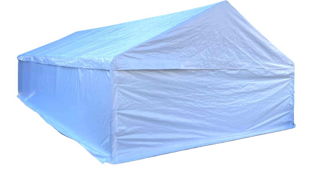 Storage Tent Carport Marquee Garage Portable Warehouse Wimba HEAVY DUTY 220gsm PE 6x12m with ALL sides - 100% steel - Ground Bar Included