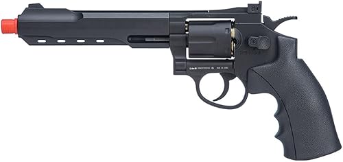 Goldenball - Revólver WellFire de 12.2" CO2 Swing Out Airsoft (Color Negro)