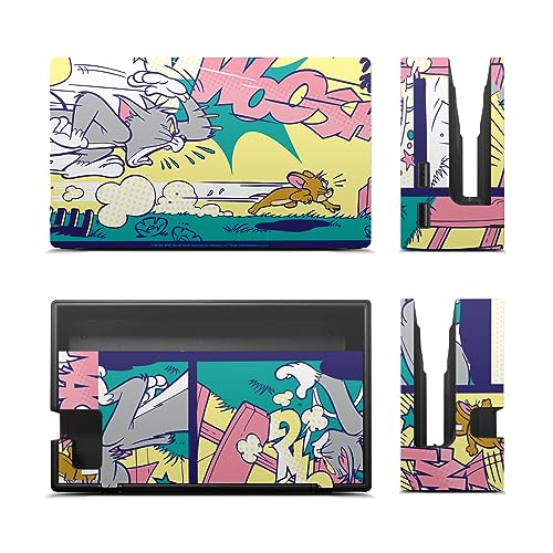 Autocollant Vinyle de Jeu Tom and Jerry Peau Console Nintendo Switch Manettes Joy-Con Dock