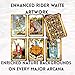 Witchy Cauldron Mini Tarot Cards Deck with Guidebook – Pocket Size Small Tarot Deck, Classic Rider Waite Imagery, 78 Cards, Playing Card Size, Linen Finish | Travel Tarot Deck for Beginners