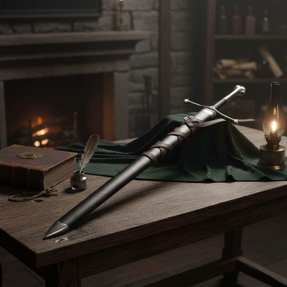 Fantasy-Dekoschwert – mystischer Look, Stahlschwert – Sammler, Deko, Vitrine, Mittelalter & Cosplay, LARP
