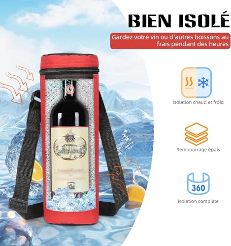 Sac Isotherme Bouteille, Sac Isotherme Biberon, Glacière Isotherme, Sacs pour Bouteilles Sac de Transport De Boissons, Pochette Isotherme Glaciere pour L'Extérieur, Les Voyages, Etc – vue 4