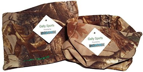 Gally Sports Neck Gaiter 2-Pack Camo 2-in-1 Microfiber Polar Fleece Neck Warmer and Face Mask (Camouflage) (Camo-2pack FBA)